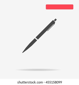 Ballpoint pen icon. Vector concept illustration for design.
