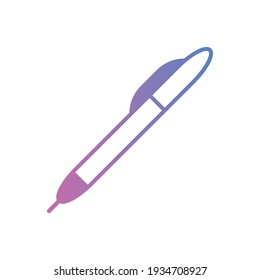Ballpoint pen isolated vector icon