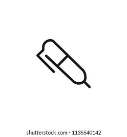 Ballpoint Pen Modern Simple Vector Icon