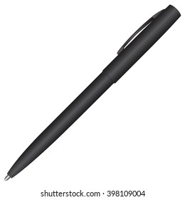 Ballpoint Pen for tactical use. Vector illustration.