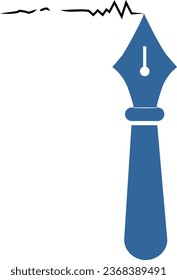 Ballpoint pen vector icon illustration