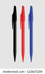 Ballpoint pen vector illustration