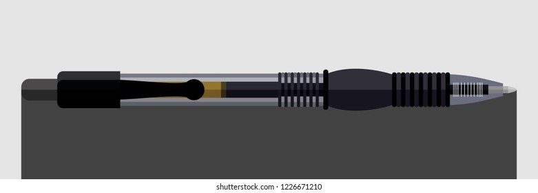 Ballpoint pen vector illustration