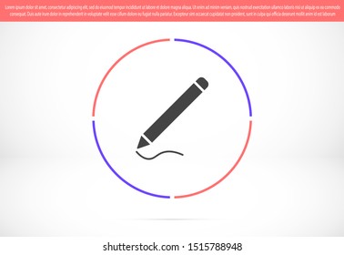 ballpoint pen Vector illustration of detailed blue classic ballpoint pen isolated on white background.ballpoint pen Vector icon, vector illustration.ballpoint pen Vector  Flat design style