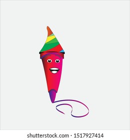 ballpoint pen Vector illustration ballpoint pen Vector Flat design style