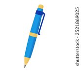 Ballpoint pen vector illustration isolated