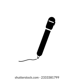 ballpoint pen vector on white background

