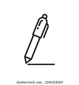 ballpoint - stationery icon vector