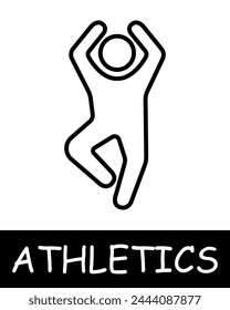 Icono de baile de salón. Arte, atletismo, correr, gimnasia, competiciones, entrenador, saltar, juego, persona, fuerza, salud. Icono de línea de Vector para negocios y publicidad