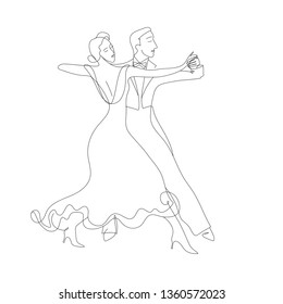 Sketched Ballroom Dancers Images Stock Photos Vectors