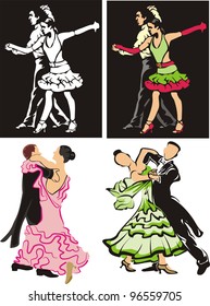 ballroom  dancing - dancing couple