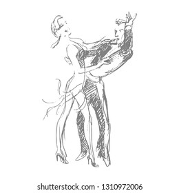 Sketched Ballroom Dancers Images, Stock Photos & Vectors | Shutterstock