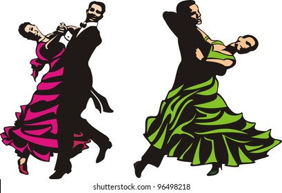 4,884 Silhouette ballroom dance Images, Stock Photos & Vectors ...