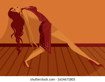 ballroom mambo woman dancer fall