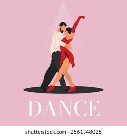 ballroom, social couple dancing Silhouettes, vector design, adobe illustrator