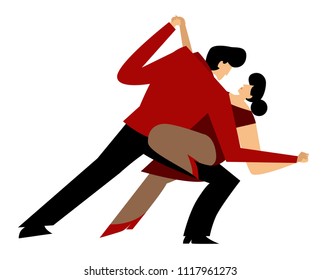 ballroom tango salsa dancers