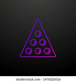 Balls for billiards outline nolan icon. Elements of sport set. Simple icon for websites, web design, mobile app, info graphics