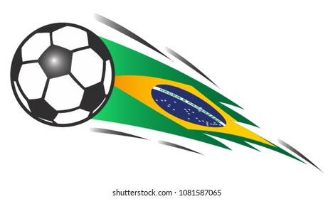 Balls Brazil Flag Background Stock Vector (Royalty Free) 1081587065 ...