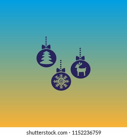 balls, christmas, icon