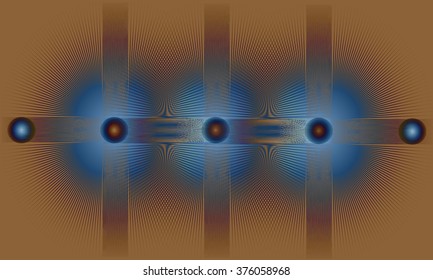 Balls with colorful lines