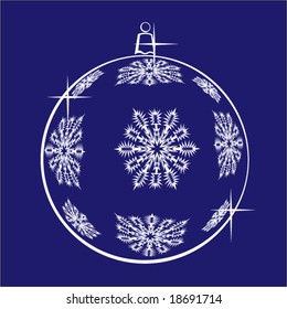 Balls for a decoration. Christmas. Vector.
