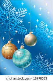 Bolas para una decoración. Navidad. Vector.