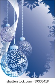 Balls for a decoration. Christmas. Vector.