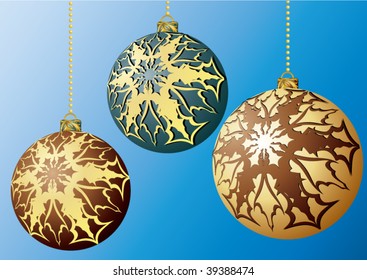 Balls for a decoration. Christmas. Vector.