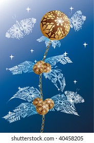 Balls for a decoration. Christmas. Vector.