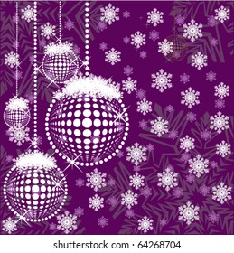 Balls for a decoration. Christmas. Vector.