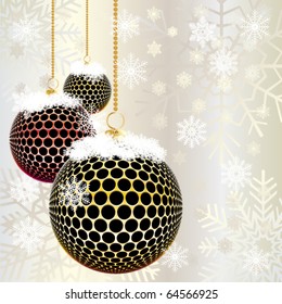 Balls for a decoration. Christmas. Vector.