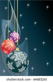 Balls for a decoration. Christmas. Vector.