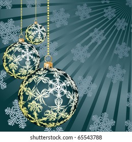 Bolas para una decoración. Navidad. Vector.