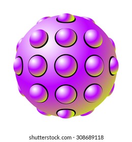 The balls embedded in the sphere