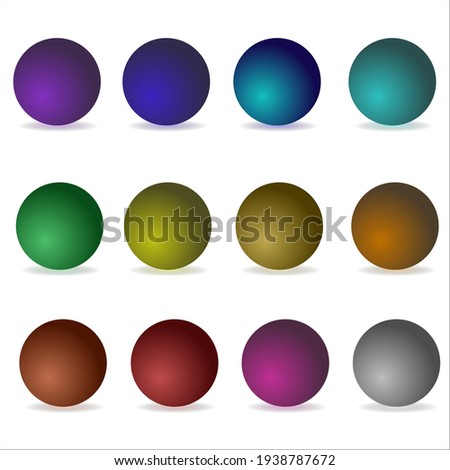 balls full assortment of different colors 