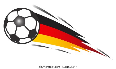 Balls with an Germany flag background