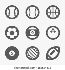 Balls icons. vector.