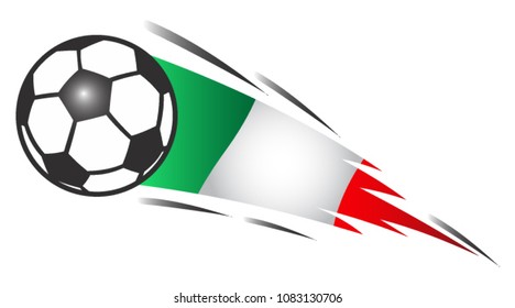 Balls Italy Flag Background Stock Vector (Royalty Free) 1083130706
