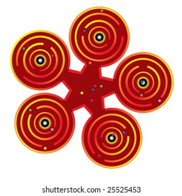 Balls maze game