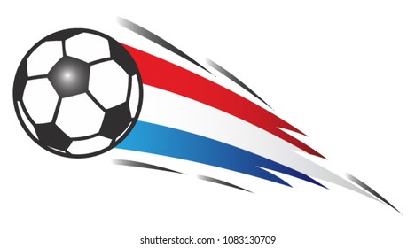 Balls with an Netherlands flag background