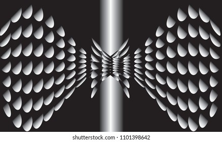 
balls on a black background