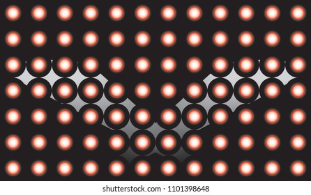 
balls on a black background