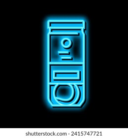 balls package tennis neon light sign vector. balls package tennis illustration