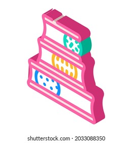 balls playing pet toy isometric icon vector. balls playing pet toy sign. isolated symbol illustration