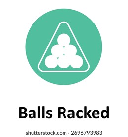 Ícone Balls Racked Vetor que pode facilmente modificar ou editar
