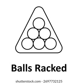 Ícone Balls Racked Vetor que pode facilmente modificar ou editar
