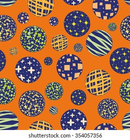 Balls seamless pattern 