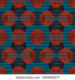 Balls seamless pattern, modern art. Vector stock illustration eps10. 