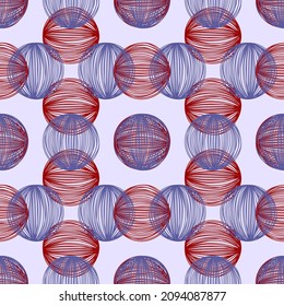 Balls seamless pattern, modern art. Vector stock illustration eps10. 