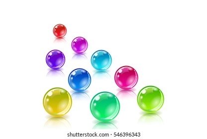 Balls set for abstract design and concepts